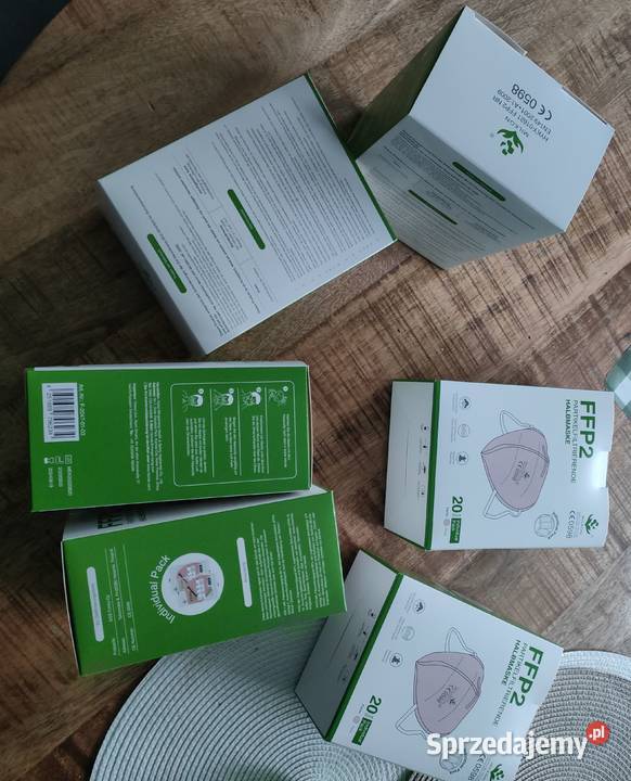 Maseczka FFP2 EN1492001A12009 czarna karton 20 kujawsko-pomorskie Rypin sprzedam
