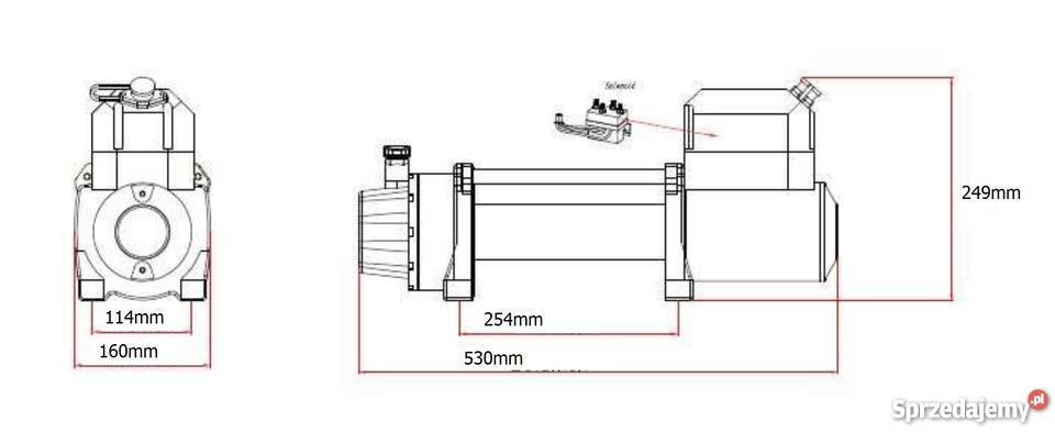 Wyciągarka Samochodowa Presko Winch 12000 HD 12V Solec Kujawski sprzedam