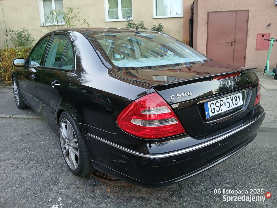 MERCEDES E500 W211 50 V8 LPG jasne wnętrze automatyczna Gdynia