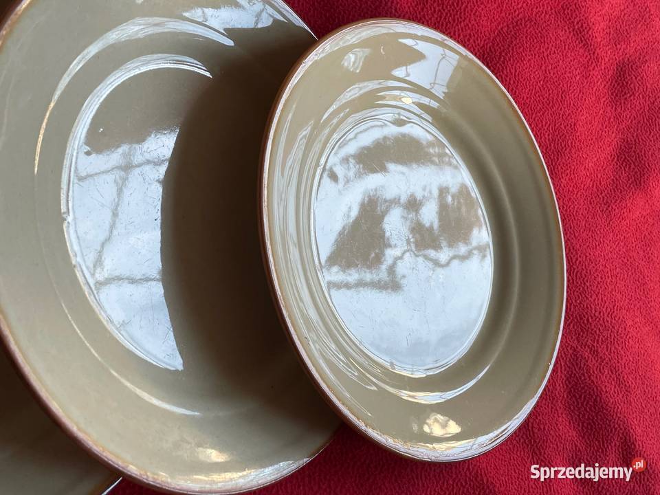 Stare talerze płaskie Tułowice PRL i zachodniopomorskie Kołobrzeg