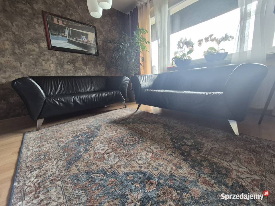 Kanapy Sofa Skóra Naturalna 2 SZTUKI możliwość Konarzyny sprzedam