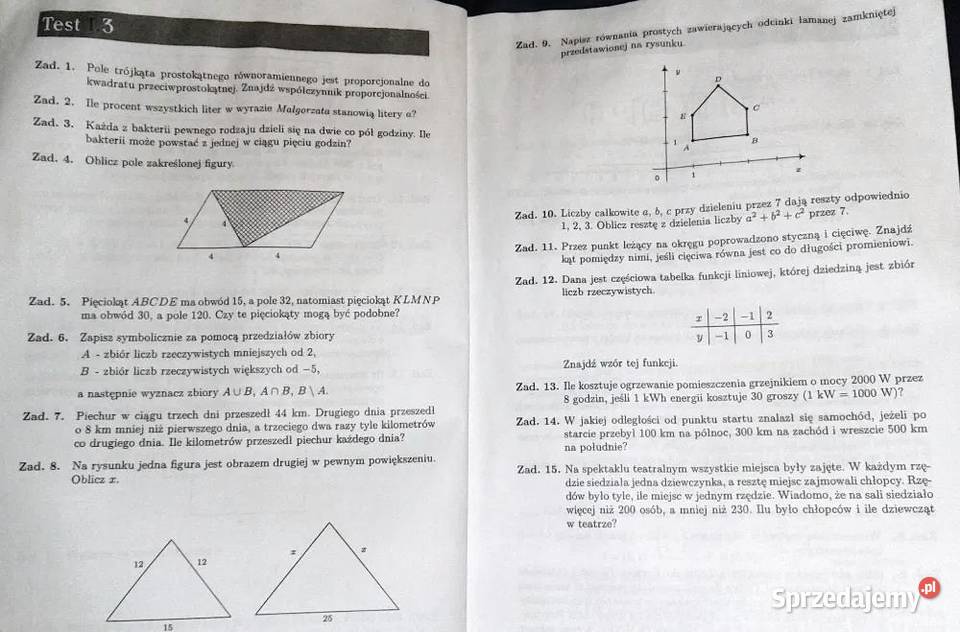 Nowa matura z matematyki Zestaw testów Dorota Chełm