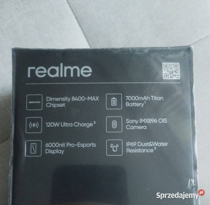 Smartfon Realme GT 7T 512 GB 12 GB czarny Pozostałe Nowy Sącz