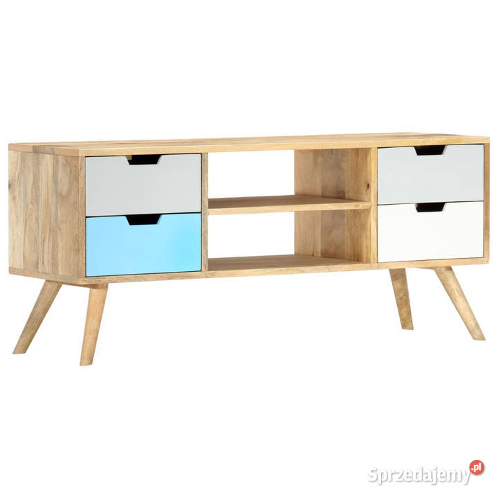 Szafka pod TV 110 x 35 x 48 lite drewno mango Warszawa