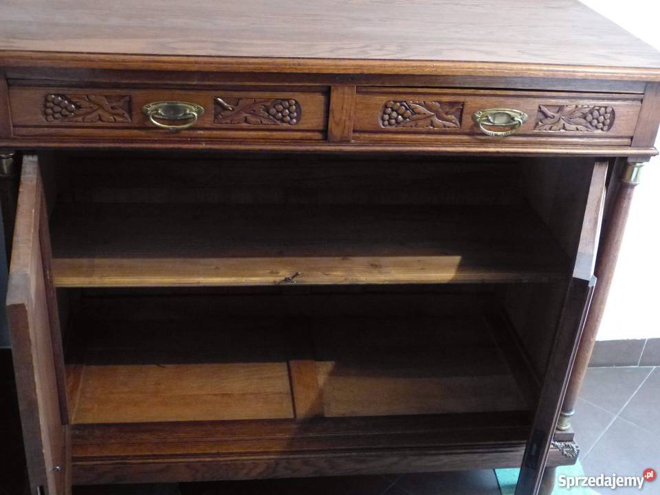 Piękna dębowa komoda secesyjnasklep Dąbrowa śląskie Dąbrowa Górnicza