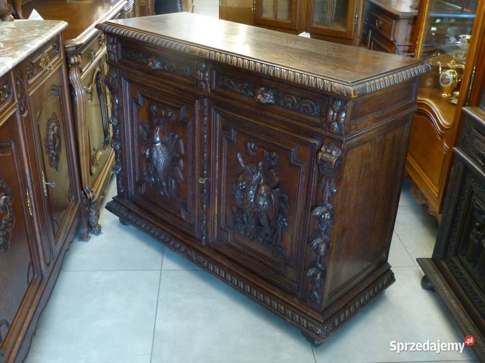 Wspaniała komodaszafka myśliwska dąbsklep Komody Dąbrowa Górnicza
