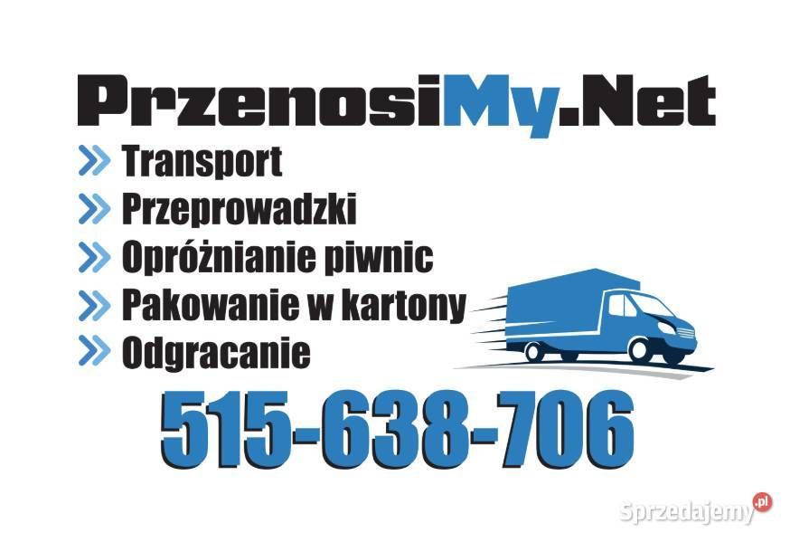 Przeprowadzki transport opróżnianie piwnic mazowieckie Warszawa