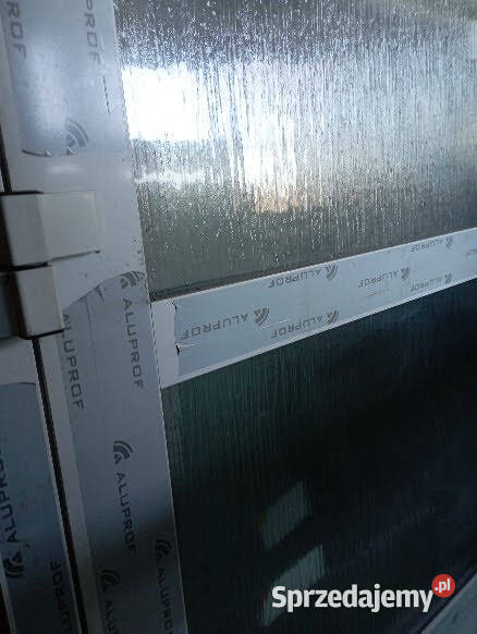 Drzwi aluminiowe zewnetrzne szare Drzwi zewnętrzne