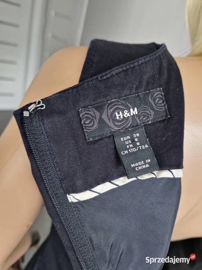 Granatowa sukienka marki HM H&M Nowogard sprzedam