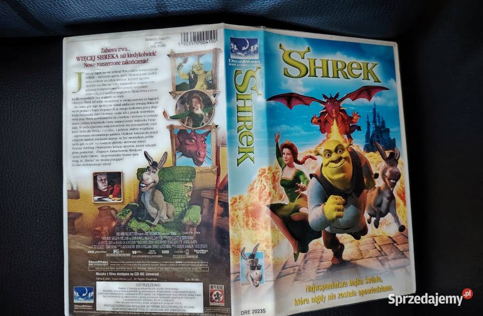 Kaseta VHS Shrek Filmy mazowieckie Warszawa