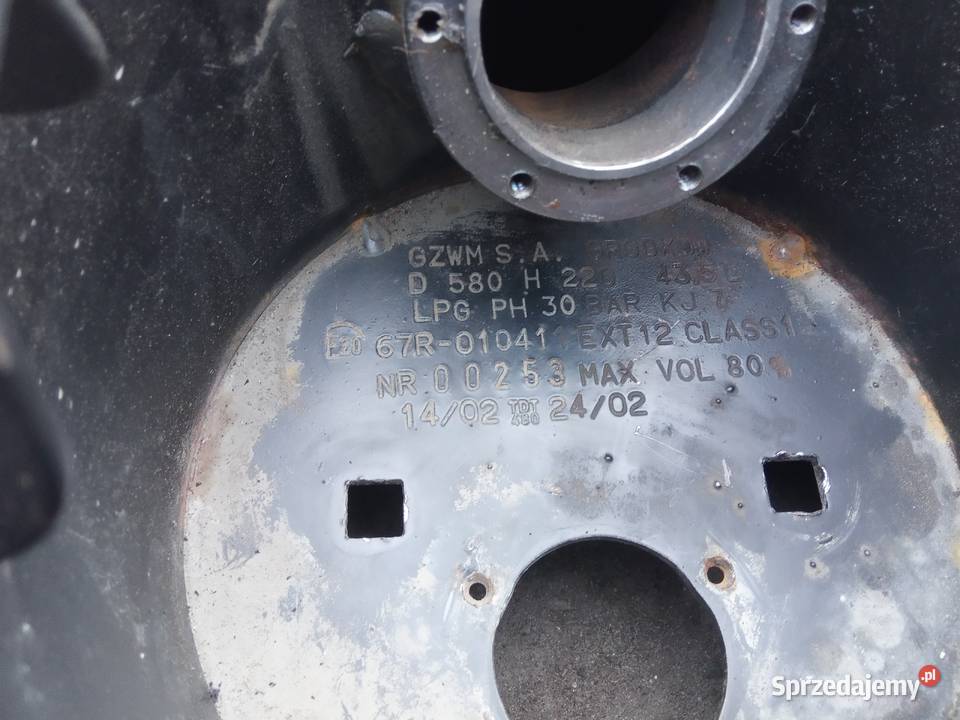 Butla lpg 580220 brak legalizacji osobowe Radomsko