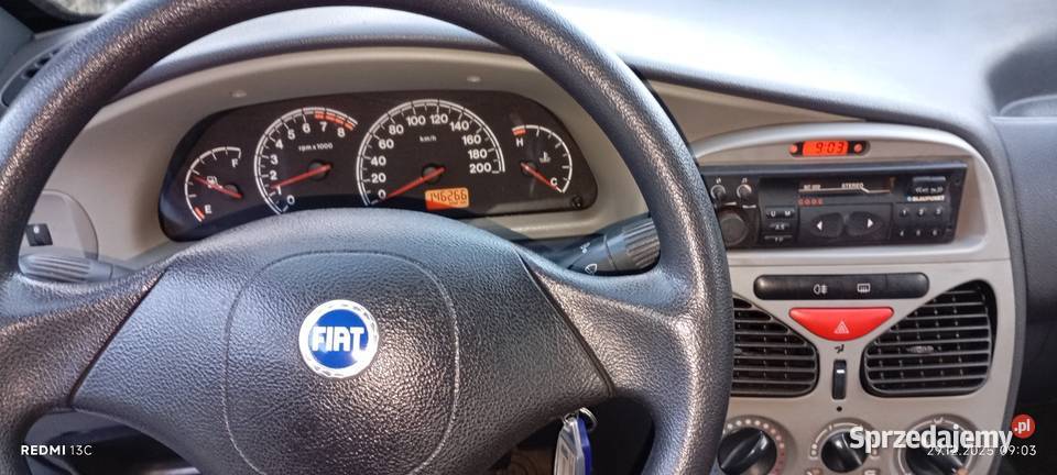 Fiat Albea 2005r Nowy Przegląd do 23 12 2026 VAT marża Wałdowo Szlacheckie