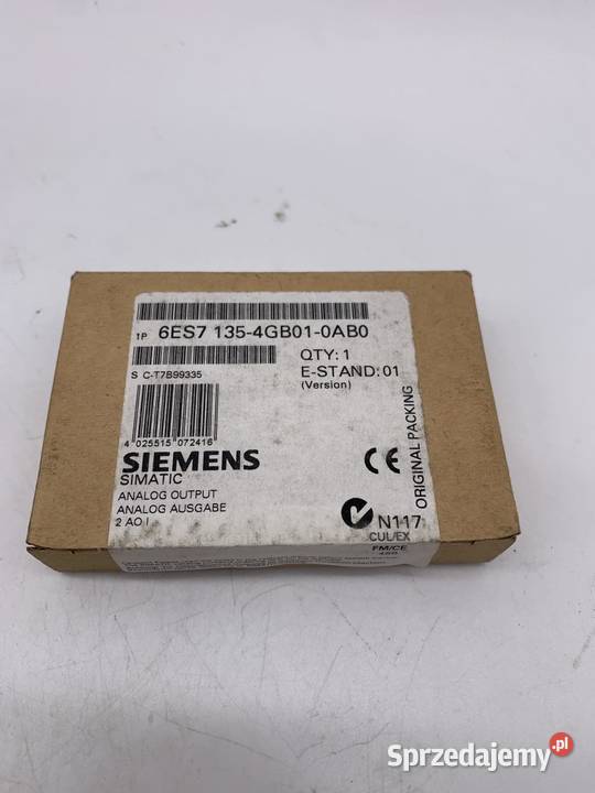 Siemens 6ES7 1354GB010AB0 Analog Output Module Pozostałe Warszawa