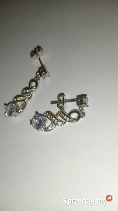 Długie kolczyki z cyrkoniami Nowy Sącz