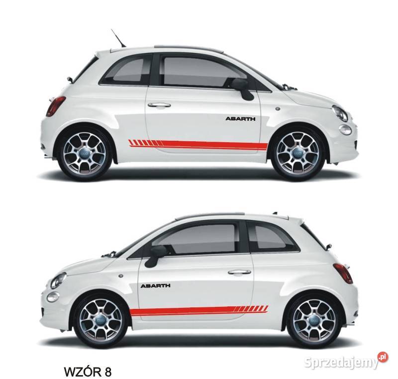 Naklejki tuninkowe na samochód FIAT 500 BRAVO