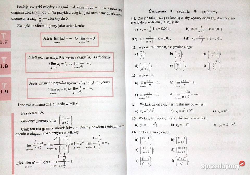 Matematyka klasy 4 szkoły średniej Stanisław Chełm sprzedam
