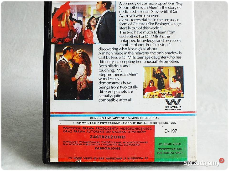 Kaseta VHS Moja macocha jest kosmitką Film na Żary