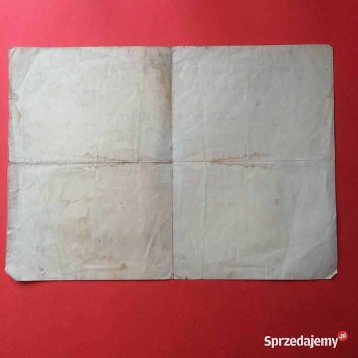 1720 Zaświadczenie Orkiszewski Szczecin