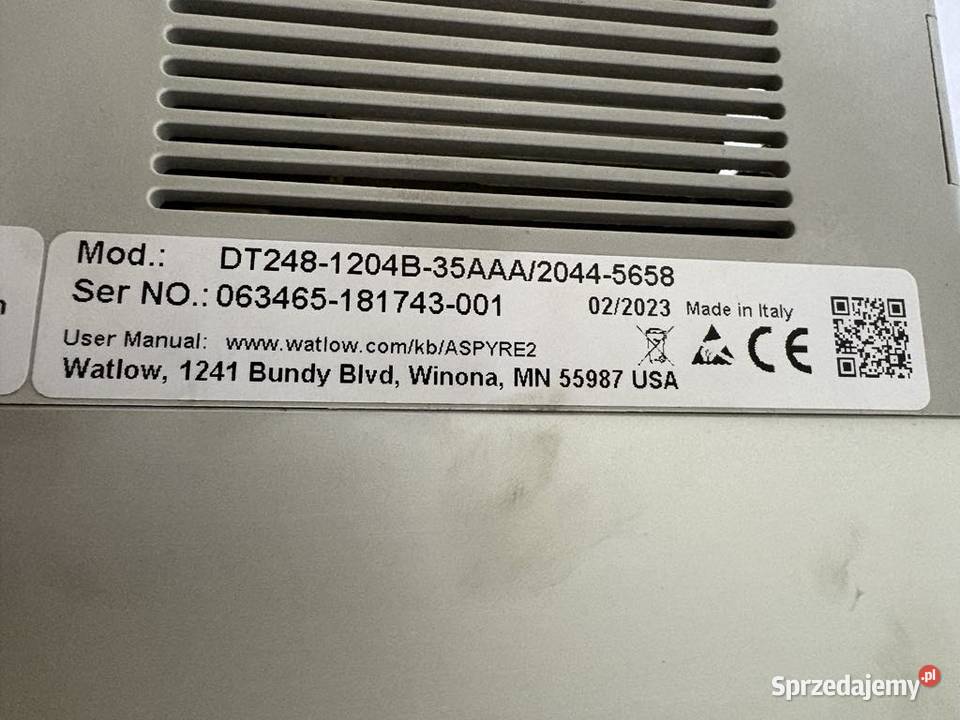 Watlow DT248 1204B 35AAA 2044 5658 Warszawa sprzedam