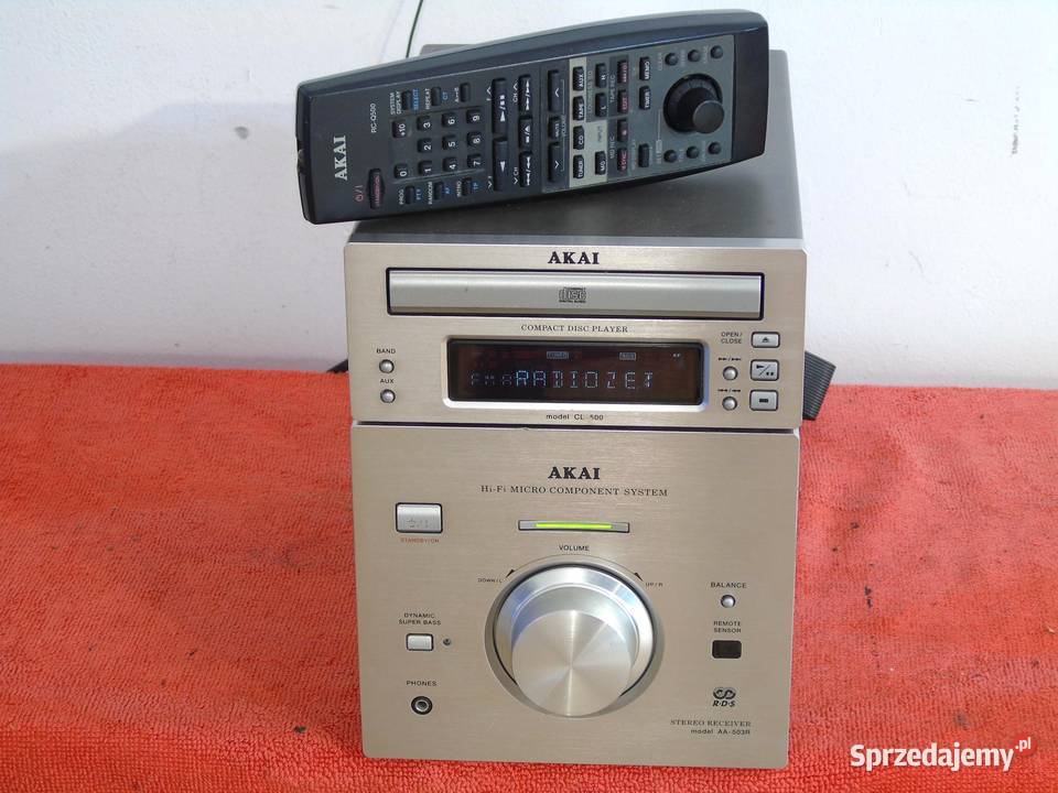 Wieża Akai AA503R pilot mocna RDS CD AUX DOSTAWA Elektronika Jasło