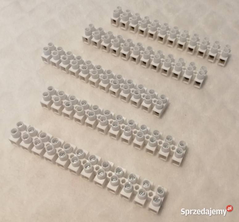 Złączka listwa zaciskowa 12torowa biała 6mm2 6A Czeladź sprzedam
