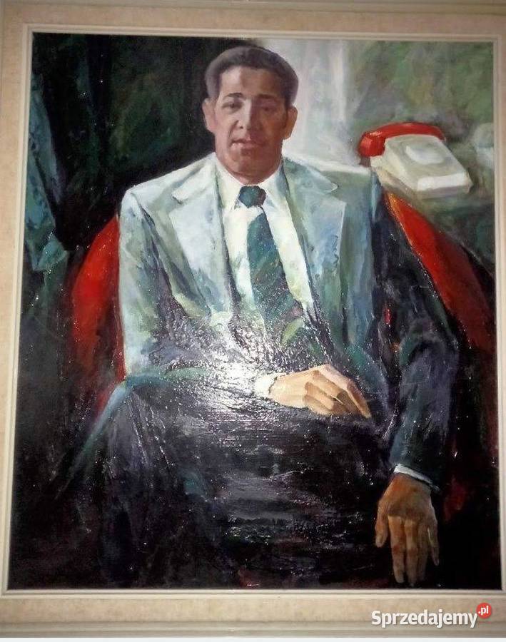 Stary olbrzymi portret gabinetowy Barack Obama
