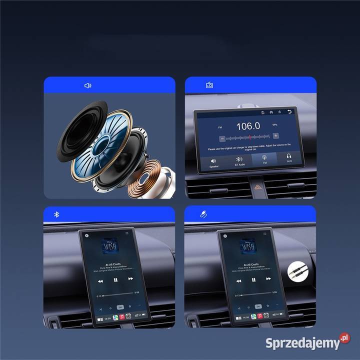 MONITOR SAMOCHODOWY 9 CARPLAY ANDROID AUTO Zawiercie