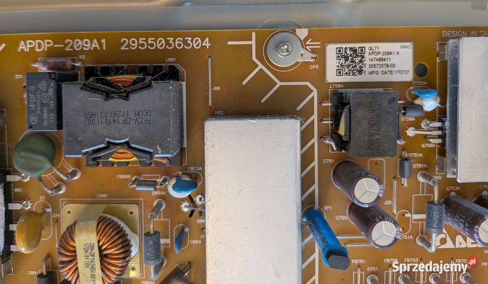 Komplet części z telewizora Sony KD55XE7005 Telewizory Oława