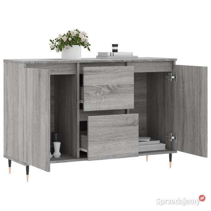 Szafka szary dąb sonoma 104x35x70 materiał Warszawa