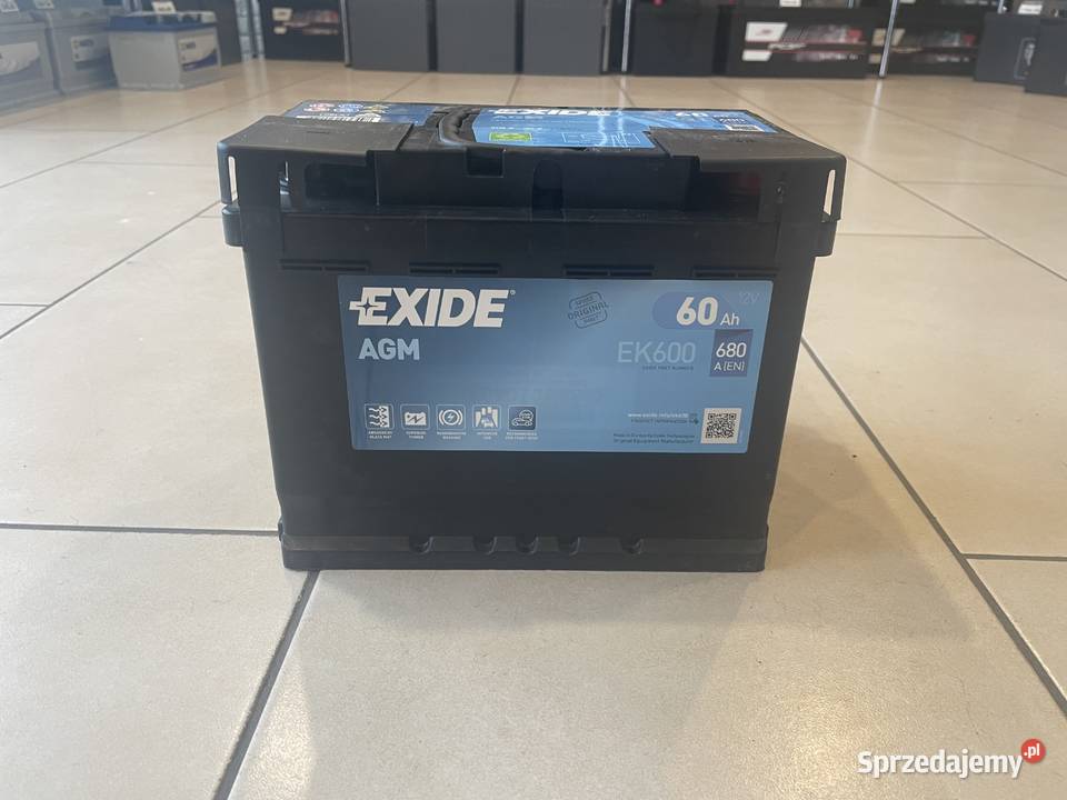 Akumulator EXIDE AGM STARTSTOP 60Ah Układ elektryczny, zapłon zachodniopomorskie