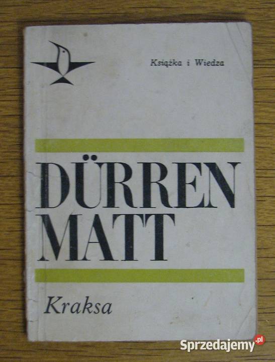 Friedrich Durrenmatt Kraksa Parczew sprzedam