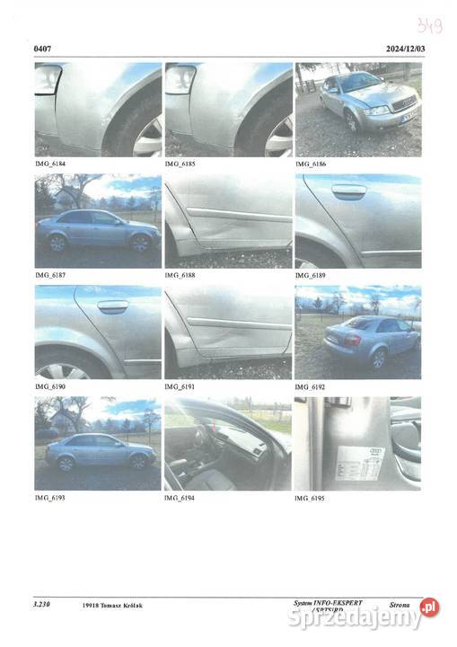 Syndyk sprzeda udział 12 AUDI A4 prod 2002 Rok produkcji 2002 Konin