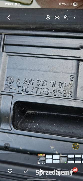 MERCEDES CKLASA W206 KIEROWNICA WLOT POWIETRZA Kierownice powietrza Międzychód