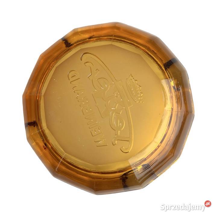 Popielniczka szklana reklamowa Texier Weinbrand Warszawa sprzedam