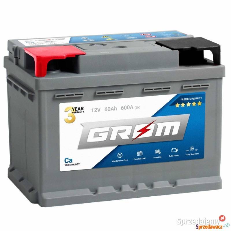 Akumulator Grom Premium 60Ah 600A osobowe Suwałki