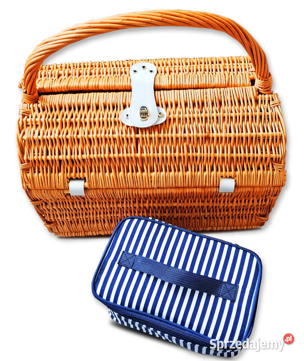 Kosz piknikowy Z WIKLINY TERMOTORBA Termos Deska Łódź sprzedam