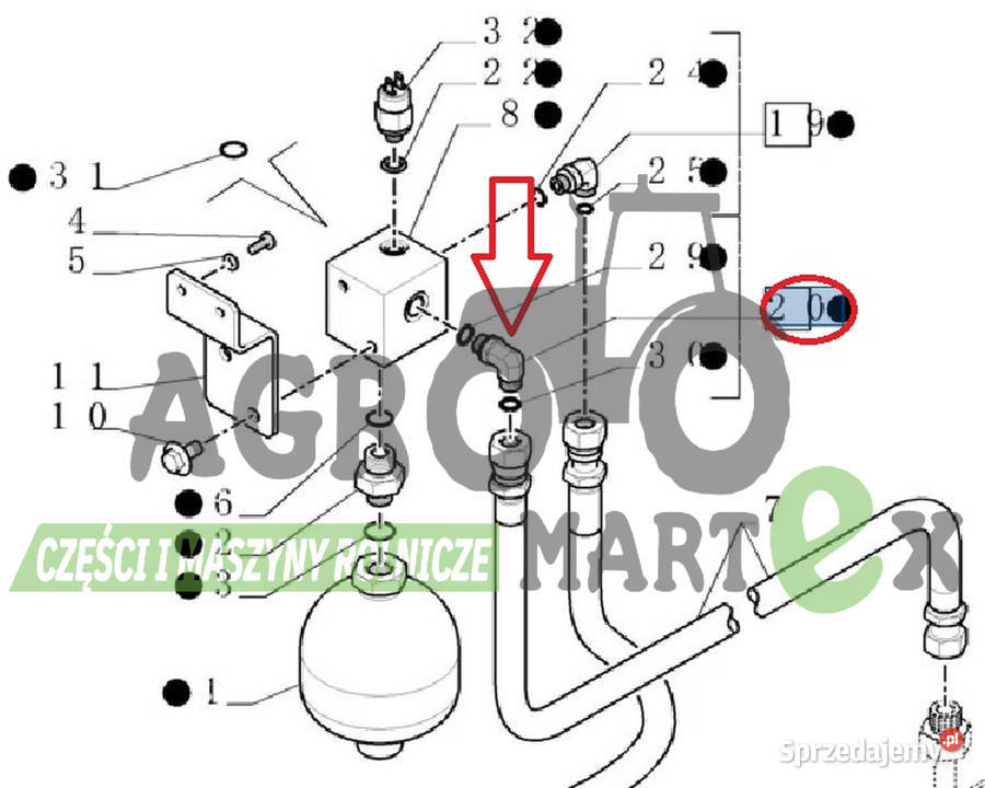 5199763 84281135 ZŁĄCZKA HYDRAULICZNA CNH Wichrów sprzedam