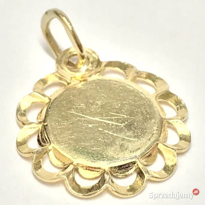 Złoty MEDALIK wisiorek 14K Matka Boska BOZIA 15 złoto