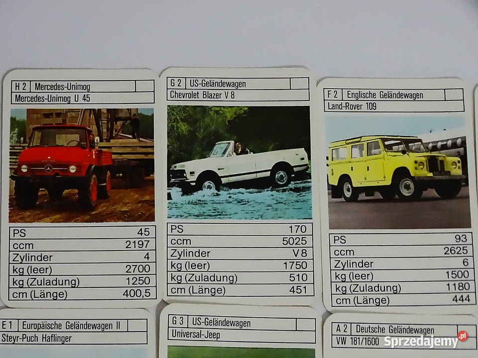 Techniczny kwartet ASS zestaw 32 kart pudełko Biłgoraj