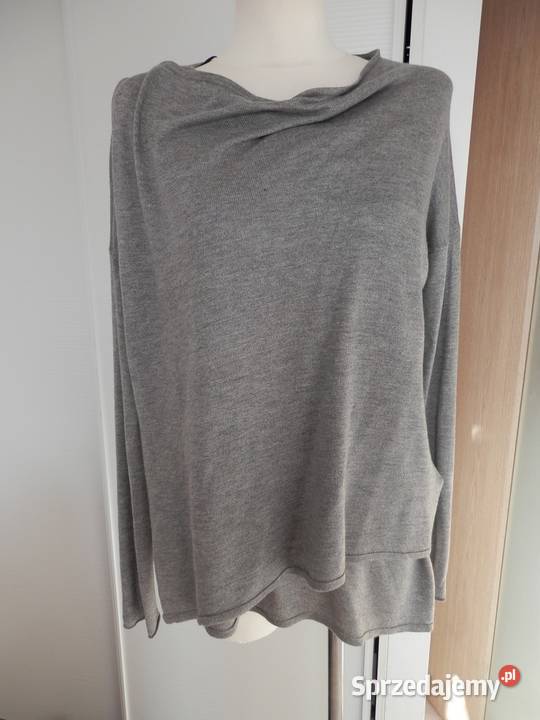 Sweter HM Blezer z Wełną Szary Narzutka M 38