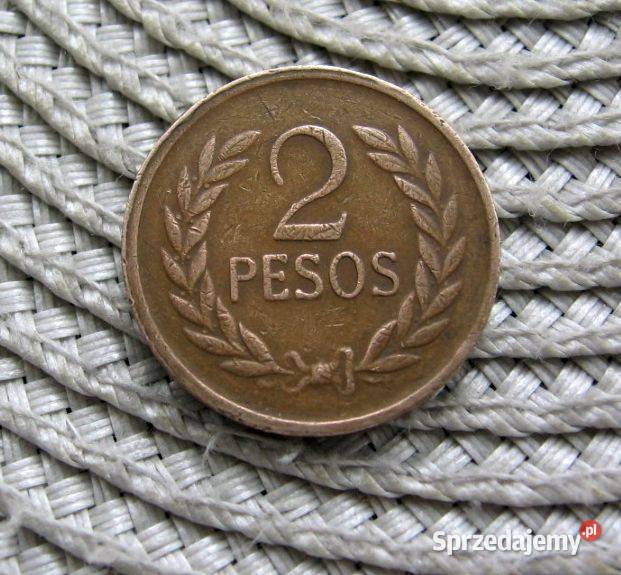 Kolumbia 2 Peso 1980r Numizmatyka Kalisz