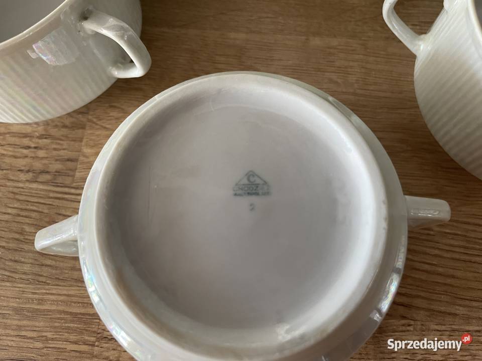 Chodzież porcelanowa bulionówka PRL Pruszcz Gdański