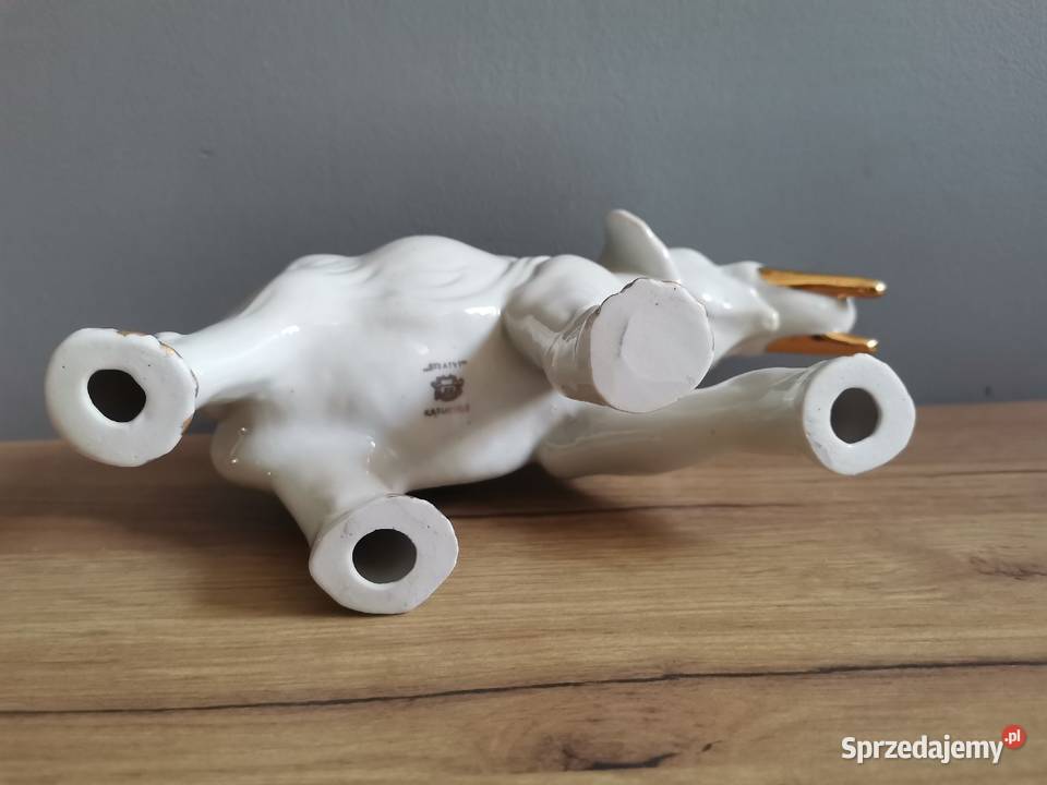 Stara figurka porcelanowa Słoń porcelana Steatyt Katowice