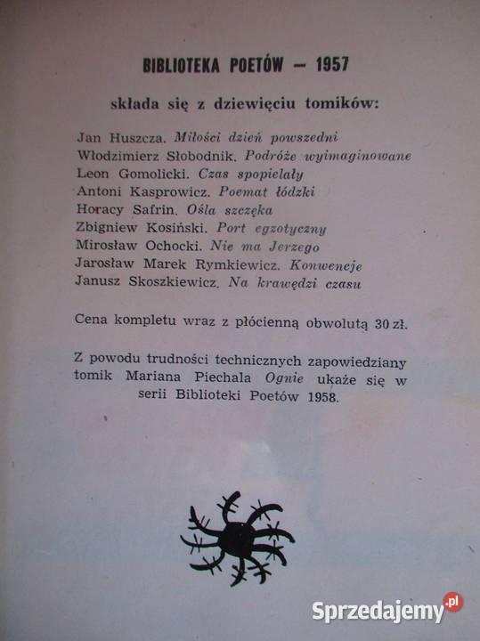 Wiersze wybrane Jan Brzechwa wiersze poezja łódzkie Łódź sprzedam