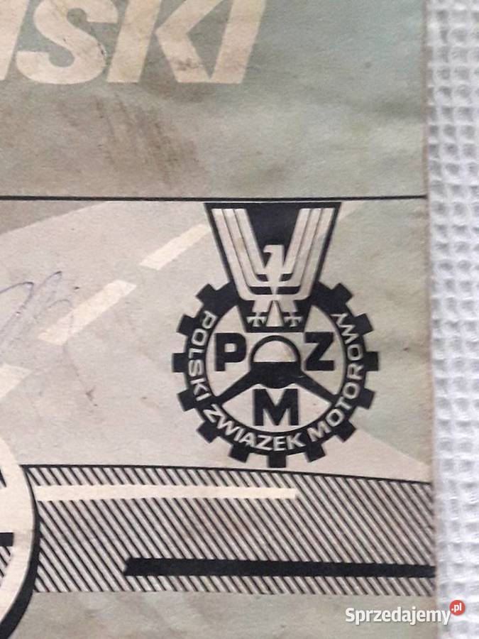 Mapa Polski samochodowa PZMot 1989 PRL 2 Piotrków Trybunalski sprzedam