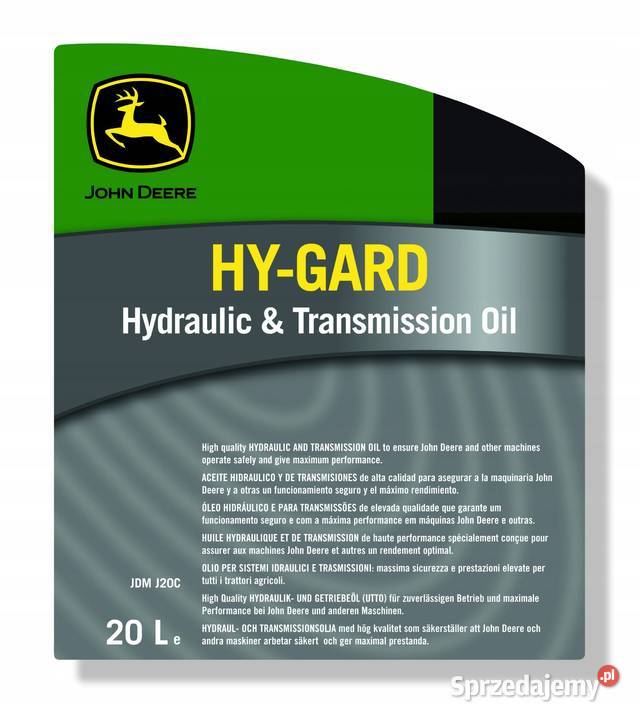 Olej hydrauliczny John Deere HYGARD 20 litrów Szczecin