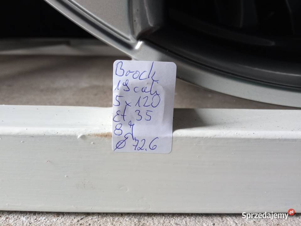 Felgi Brock 19 5x120 et35 8j BMW Opel Insignia Szczukowskie Górki
