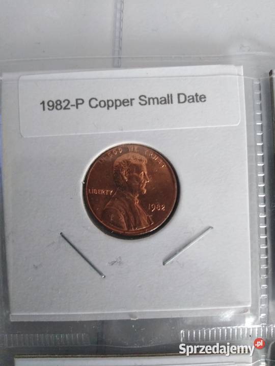 1 cent lincoln usa 1982 P cynk mała data Żary