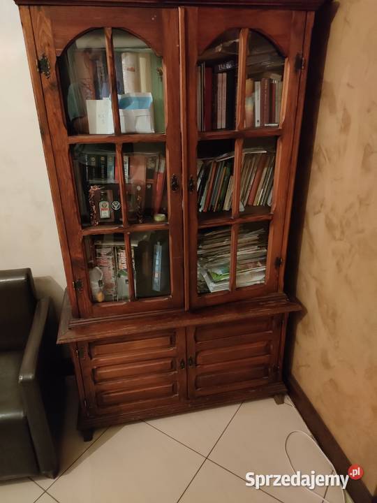 Serwantkabiblioteczka z drewna sosnowego Tomaszów Mazowiecki sprzedam