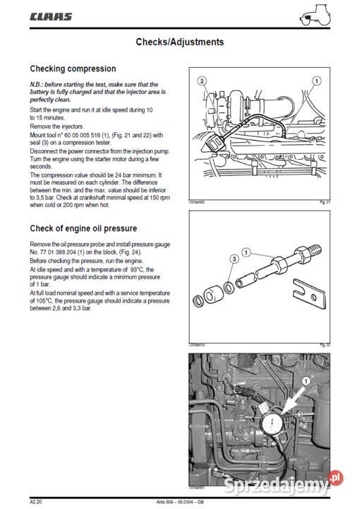 CLAAS ARES 816826836 Instrukcja napraw Rok wydania 2008 Poradniki, albumy i reportaże Gdańsk